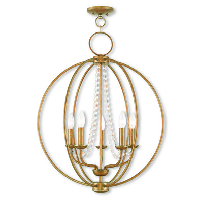 Mid. Chandeliers Sphere by Livex Lighting ( 107 | 40915-48 Arabella ) 