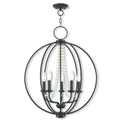 Mid. Chandeliers Sphere by Livex Lighting ( 107 | 40915-92 Arabella ) 