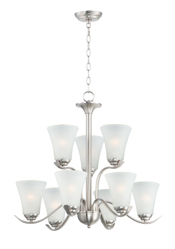 Mid. Chandeliers Glass Up by Maxim ( 16 | 12076FTSN Vital ) 