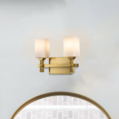 Bathroom Fixtures Two Lights by Lucas + McKearn ( 175 | BB1101AGB-2 Jack ) 