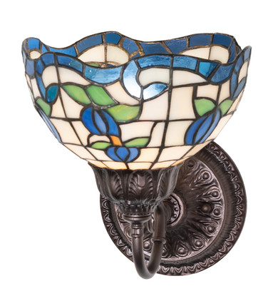 Sconces Single Glass by Meyda Tiffany ( 57 | 275646 Roseborder ) 