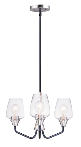 Mini Chandeliers Glass Shade by Maxim ( 16 | 26124CLBKSN Goblet ) 