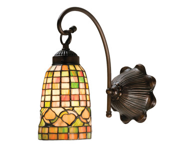 Sconces Single Glass by Meyda Tiffany ( 57 | 18650 Tiffany Acorn ) 