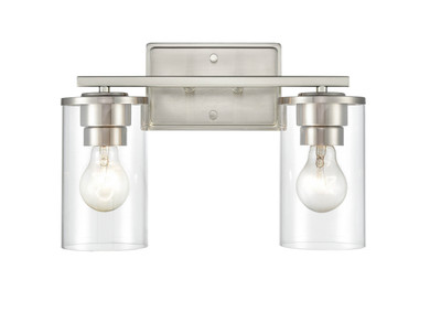 Bathroom Fixtures Two Lights by Millennium ( 59 | 2702-BN Verlana ) 
