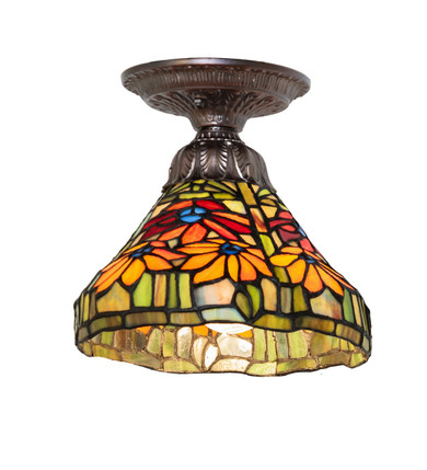 Semi-Flush Mts. Glass Down by Meyda Tiffany ( 57 | 276101 Poinsettia ) 