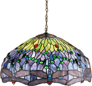 Pendants Glass Down by Meyda Tiffany ( 57 | 46584 Tiffany Hanginghead Dragonfly ) 