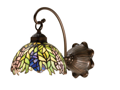 Sconces Single Glass by Meyda Tiffany ( 57 | 18695 Tiffany Honey Locust ) 