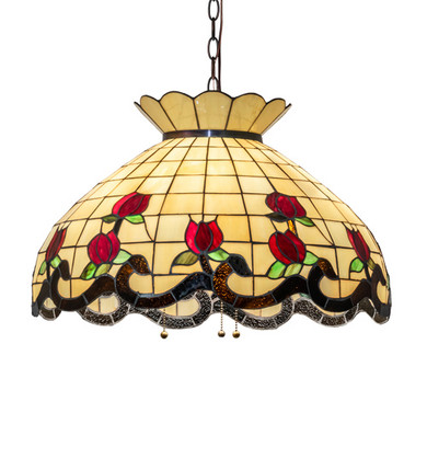 Mid. Chandeliers Glass Down by Meyda Tiffany ( 57 | 232772 Roseborder ) 