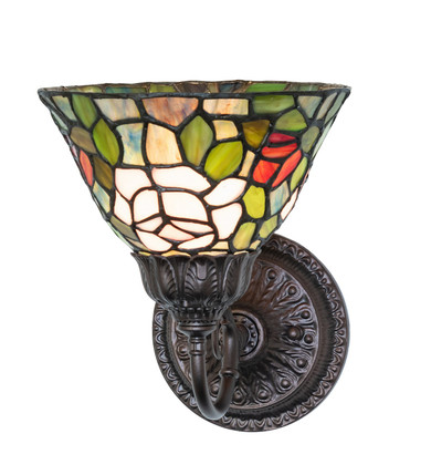 Sconces Single Glass by Meyda Tiffany ( 57 | 245441 Tiffany Rosebush ) 