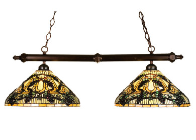 Linear/Island 2 Light Bar by Meyda Tiffany ( 57 | 18847 Jeweled Grape ) 