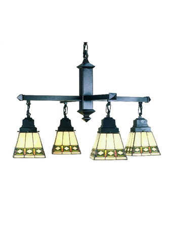 Mid. Chandeliers Glass Down by Meyda Tiffany ( 57 | 48027 Diamond Band Mission ) 