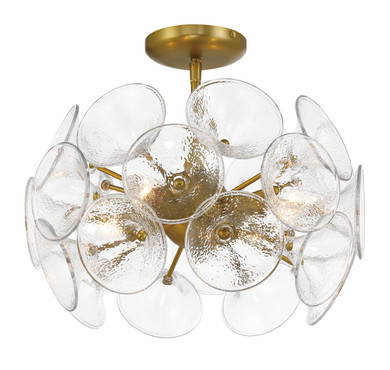 Semi-Flush Mts. Glass Down by Minka-Lavery ( 7 | 3654-695 Winter ) 