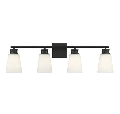 Bathroom Fixtures Four Lights by Meridian ( 446 | M80056MBK ) 
