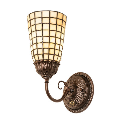Sconces Single Glass by Meyda Tiffany ( 57 | 222636 Terra Bone ) 