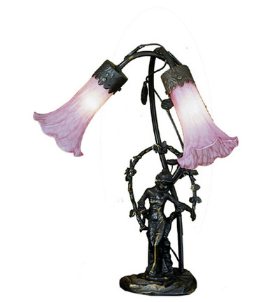 Lamps Table Accent by Meyda Tiffany ( 57 | 68596 Pink Pond Lily ) 
