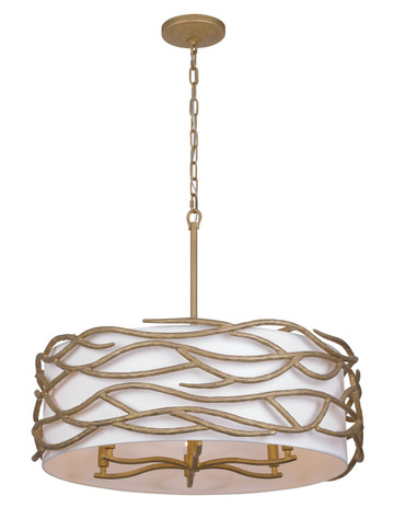 Mid. Chandeliers Drum Shade by Minka-Lavery ( 7 | 3718-788 Branch Reality ) 