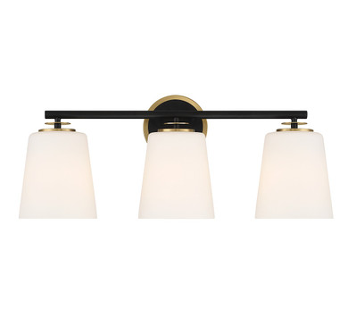 Bathroom Fixtures Three Lights by Meridian ( 446 | M80078MBKNB ) 