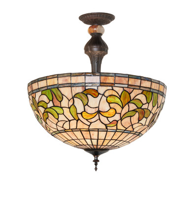 Semi-Flush Mts. Bowl Style by Meyda Tiffany ( 57 | 278220 Tiffany Turning Leaf ) 