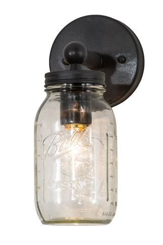 Sconces Single Glass by Meyda Tiffany ( 57 | 168512 Mason Jar ) 