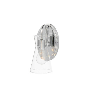 Sconces Single Glass by Maxim ( 16 | 12481CLPC Ava ) 
