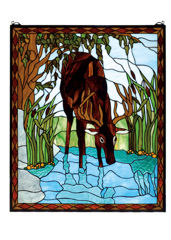 Home Accents Tiffany Windows/Wall Panels by Meyda Tiffany ( 57 | 72936 Deer ) 