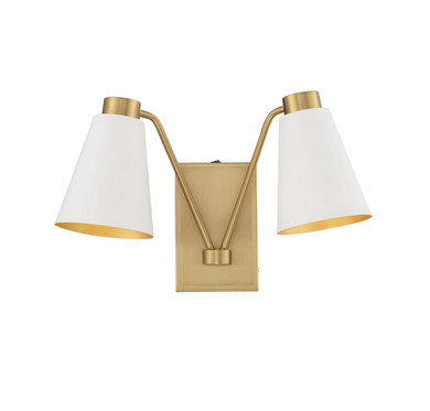 Sconces Double Candle by Meridian ( 446 | M90076WHNB ) 