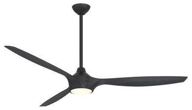 Fans Ceiling Fans by Minka Aire ( 15 | F762L-CL/SSB Pierce ) 