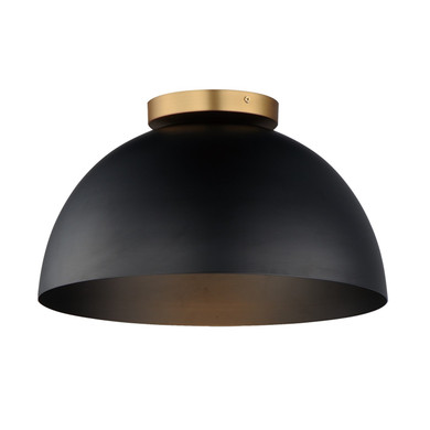 Flush Mounts Metal Shade by Maxim ( 16 | 10029BKNAB Thelonious ) 