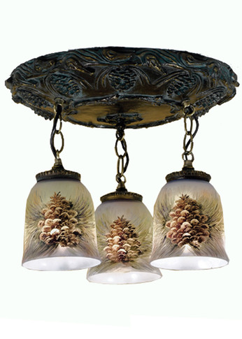 Semi-Flush Mts. Glass Down by Meyda Tiffany ( 57 | 49537 Pinecone ) 