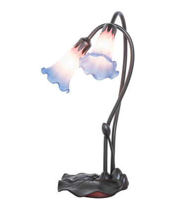 Lamps Table Accent by Meyda Tiffany ( 57 | 14064 Pink/Blue Pond Lily ) 