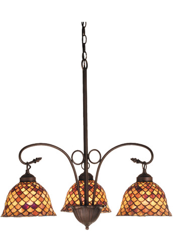 Mid. Chandeliers Glass Down by Meyda Tiffany ( 57 | 74045 Fishscale ) 