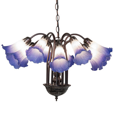 Mid. Chandeliers Glass Down by Meyda Tiffany ( 57 | 261736 Blue/White ) 