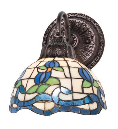 Sconces Single Glass by Meyda Tiffany ( 57 | 270878 Roseborder ) 