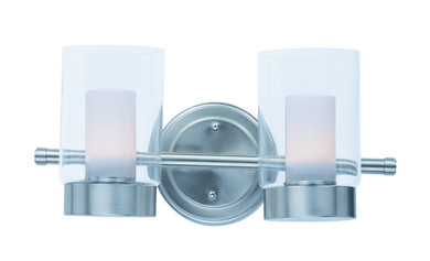 Bathroom Fixtures Two Lights by Maxim ( 16 | 30262CLFTSN Mod ) 