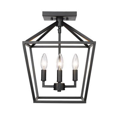 Semi-Flush Mts. Cage by Millennium ( 59 | 3334-MB ) 
