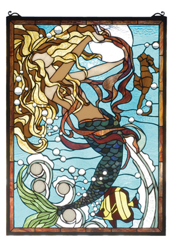 Home Accents Tiffany Windows/Wall Panels by Meyda Tiffany ( 57 | 78086 Mermaid Of The Sea ) 