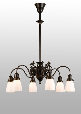 Mid. Chandeliers Glass Down by Meyda Tiffany ( 57 | 50655 Binghamton ) 