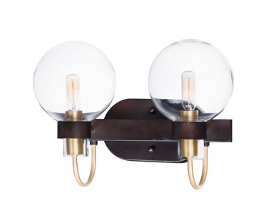 Bathroom Fixtures Two Lights by Maxim ( 16 | 30512CLBZSBR Bauhaus ) 