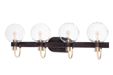 Bathroom Fixtures Four Lights by Maxim ( 16 | 30514CLBZSBR Bauhaus ) 