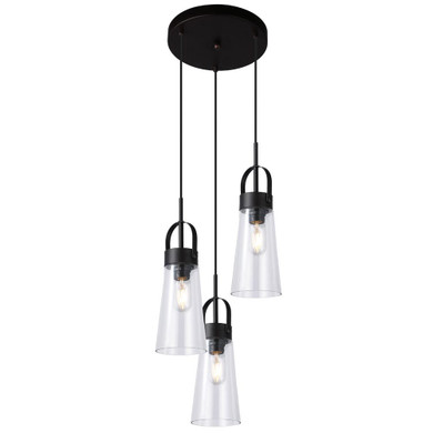 Mini Pendants 3 Light Cluster by Maxilite ( 501 | MX 2616C3-07 Hilo ) 