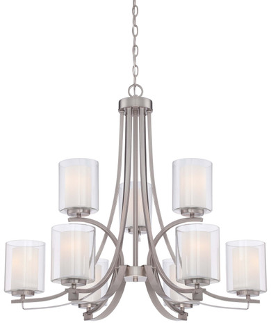 Mid. Chandeliers Glass Up by Minka-Lavery ( 7 | 4109-84 Parsons Studio ) 