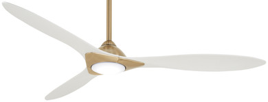 Fans Ceiling Fans by Minka Aire ( 15 | F868L-SBR/WHF Sleek ) 