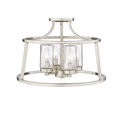 Semi-Flush Mts. Cage by Millennium ( 59 | 4184-BN Errol ) 