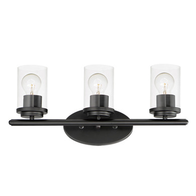 Bathroom Fixtures Three Lights by Maxim ( 16 | 10213CLBK Corona ) 