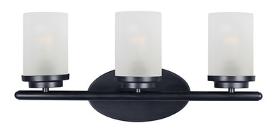 Bathroom Fixtures Three Lights by Maxim ( 16 | 10213FTBK Corona ) 