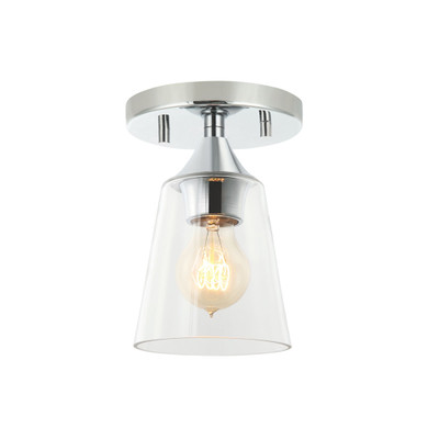 Flush Mounts Glass Down by Maxilite ( 501 | MX 3513-11 Bronson-Clear ) 