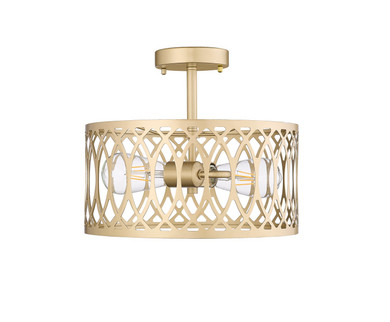 Semi-Flush Mts. Drum Shade by Millennium ( 59 | 4212-PMG Arelyn ) 