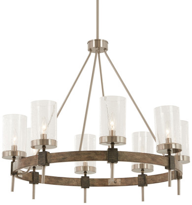 Mid. Chandeliers Glass Up by Minka-Lavery ( 7 | 4638-106 Bridlewood ) 