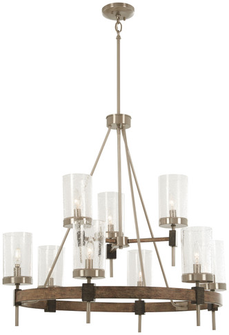 Mid. Chandeliers Glass Up by Minka-Lavery ( 7 | 4639-106 Bridlewood ) 
