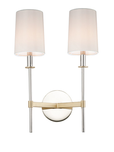 Sconces Double Candle by Maxim ( 16 | 32392OFSBRPN Uptown ) 